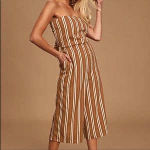 Lulus Saltwater and Sun Striped Jumpsuit